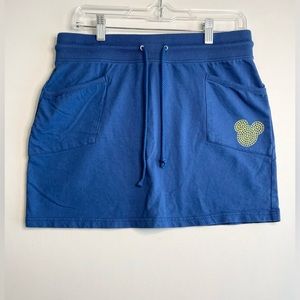 Disney Parks Mini Skirt - Size M - Green Mickey Mouse Logo